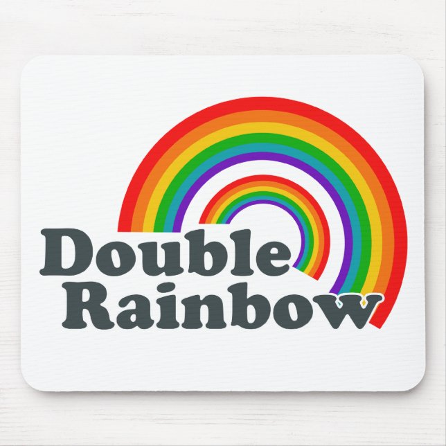 Double Rainbow (Accessories) Mouse Pad (Front)