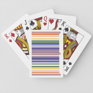 Double Rainbow Barcode Playing Cards