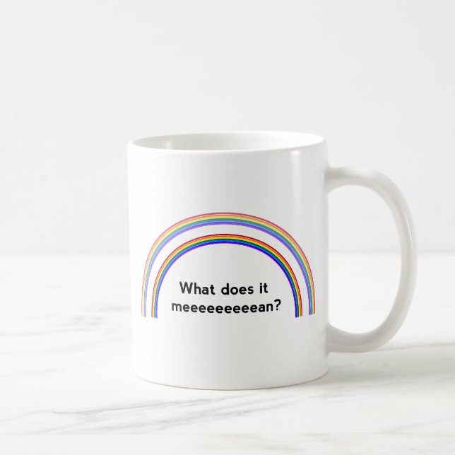 Double Rainbow Coffee Mug (Right)