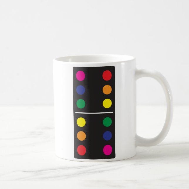 Double Rainbow Domino Coffee Mug (Right)
