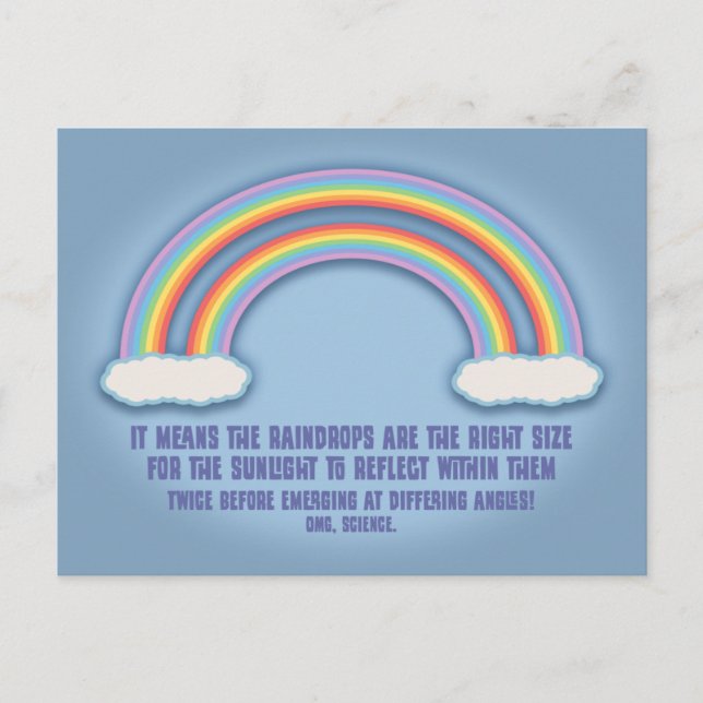 Double Rainbow Meaning Postcard (Front)