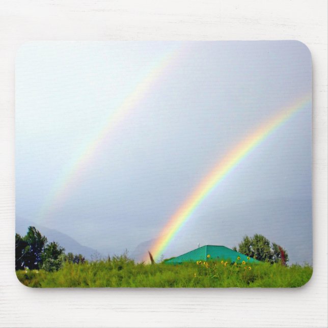 Double Rainbow Mouse Pad (Front)