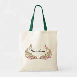 Double Rainbow Peacock's Tote Bag