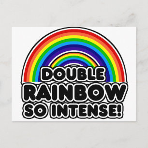 Double Rainbow so Intense Postcard
