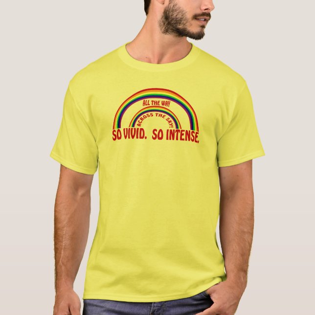 DOUBLE RAINBOW - SO VIVID SO INTENSE T-Shirt (Front)