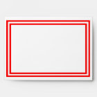 Double Red Trim - Envelope