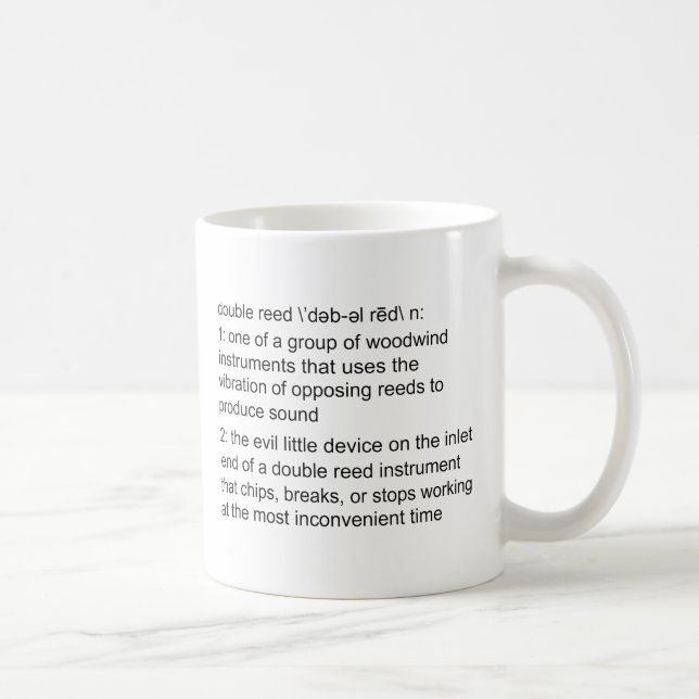 Double Reed Definition Coffee Mug (Right)