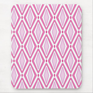 Double Retro Diamond Pinks Mouse Pad
