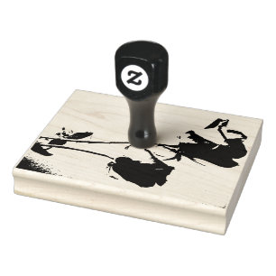 Double Roses Rubber Stamp