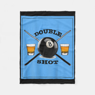 Double Shot 8 Ball Fleece Blanket