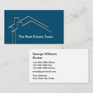 Double Side Real Estate Business Card