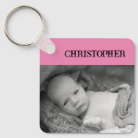 Double sided 2 photos add names pink