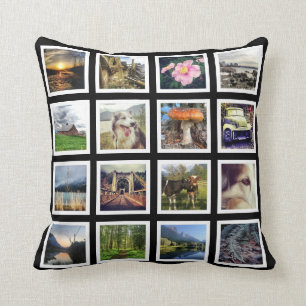 Double Sided 32 Instagram Photos Custom Pictures Cushion