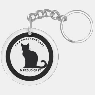 Double sided acrylic keychain