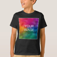 Double Sided Add Image Black Template Boys Kids