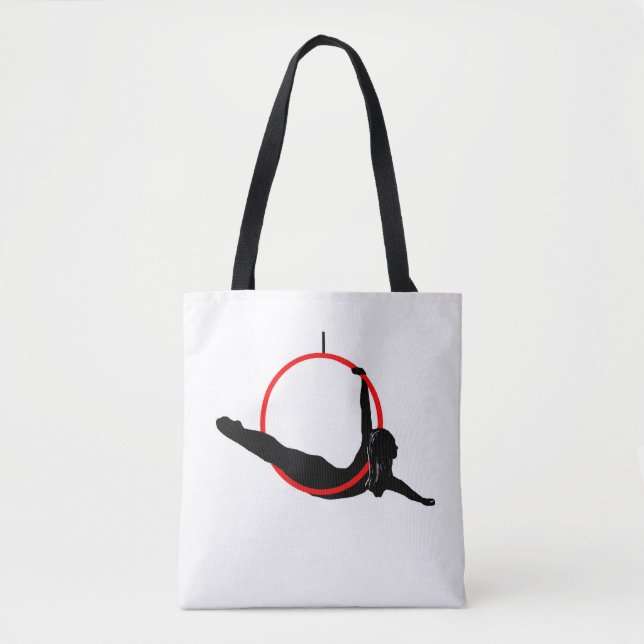 Double Sided Aerial Hoop / Lyra Tote Bag (Front)