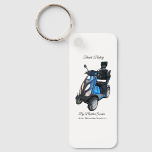 Double sided Aluminum Rectangle Keychain