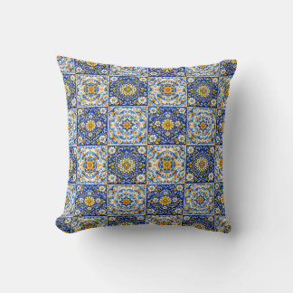 Double‑Sided Azulejo Cosy Pillow
