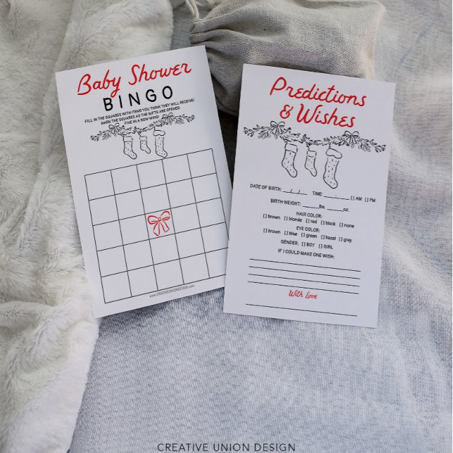 Double Sided Baby Shower Games Merry Little Baby (Creator Uploaded)