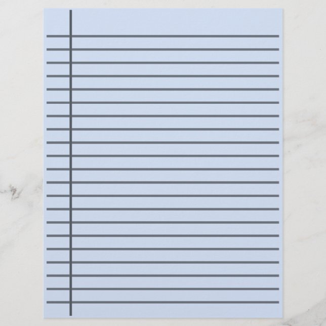 Double Sided Custom Lined paper (Front)