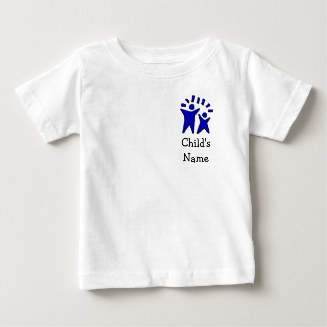 Double Sided - Customise With Child's Name! Baby T-Shirt (Front)