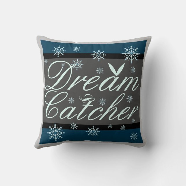 Double Sided Dream Catcher Throw Pillow (Back)