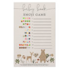 Double Sided Emoji Predictions Baby Shower Game