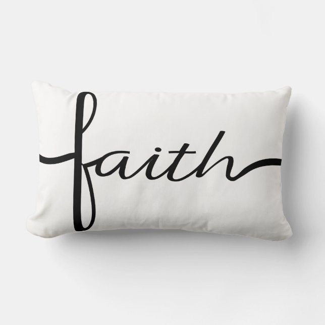 Double Sided Faith Throw Pillow (Front)