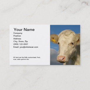 Double sided Farming Business Card