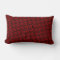 Double Sided Graphic Pillow - red and black