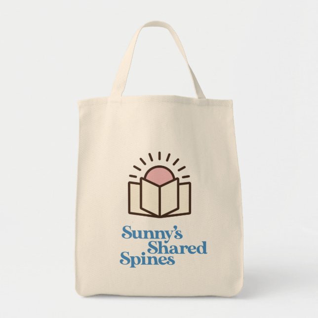 Double Sided Logo Grocery Tote Bag (Front)