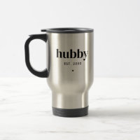 Double Sided Modern Hubby Husband Typographic 