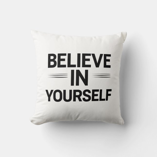 Double-Sided Motivational Pillow  (Front)