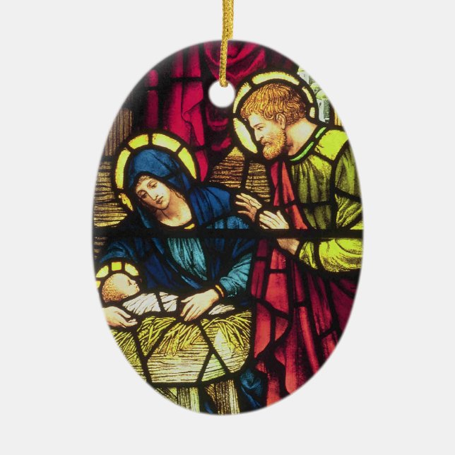 Double-sided Nativity Christmas Ornament (Front)