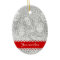 Double sided oval photo ornament for Christmas