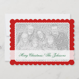 Double sided photo Christmas card for two pictures