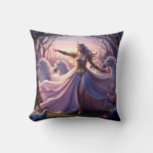 Double-Sided Pillow: Ethereal Multi-Toned Unicorn  Cushion