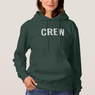 Double Sided Print Add Logo Text Womens Crew Hoodie