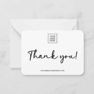 Double-Sided Small Business Packaging Insert Card