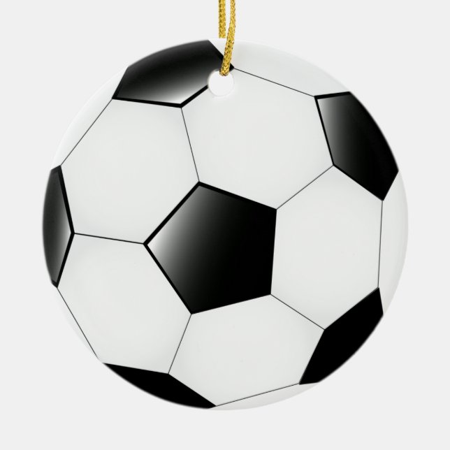 Double sided Soccer Ball Ornament (Front)