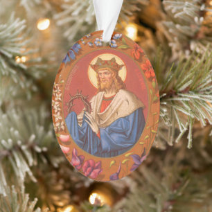 Double-sided St. Louis IX the King (PM 05) Acrylic Ornament