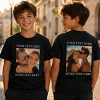 Double Sided Tshirts, Custom Photo and Text