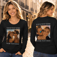 Double Sided Tshirts, Custom Photo and Text