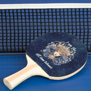 Double-sided Vigro sign custom text Ping Pong Paddle
