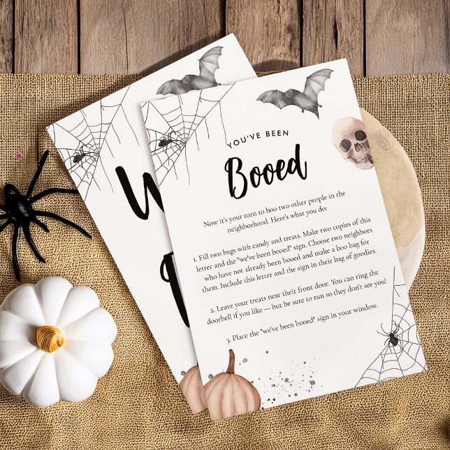 Double Sided You've Been Booed Halloween Game (Creator Uploaded)