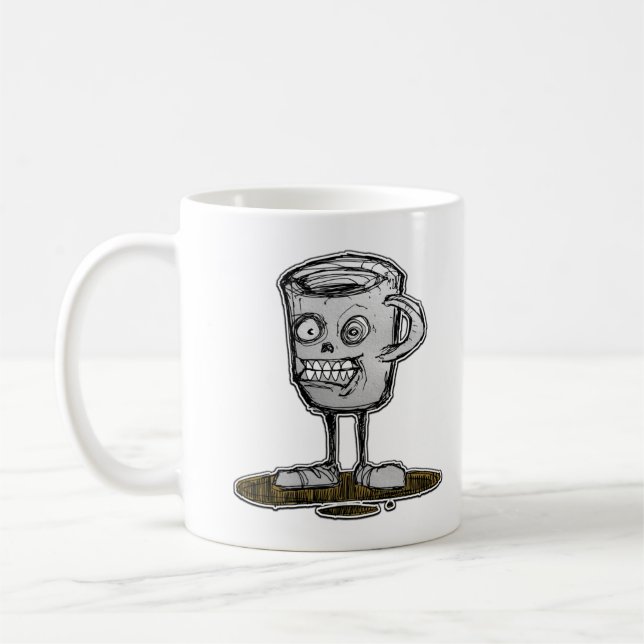 Double Skull Face Coffee Cups (Left)