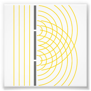 Double Slit Light Wave Particle Science Experiment Photo Print