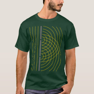 Double Slit Light Wave Particle Science Experiment T-Shirt