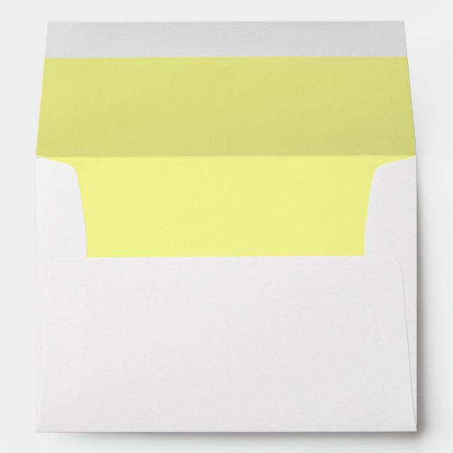 Double Soft Yellow Trim - Envelope (Back (Bottom))