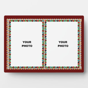 Double Sparkles Photo Frame Plaque